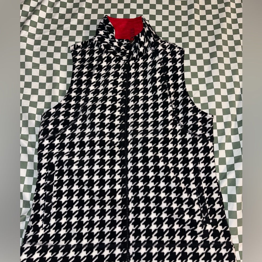 Medium Kim Rogers New without Tags Houndstooth vest